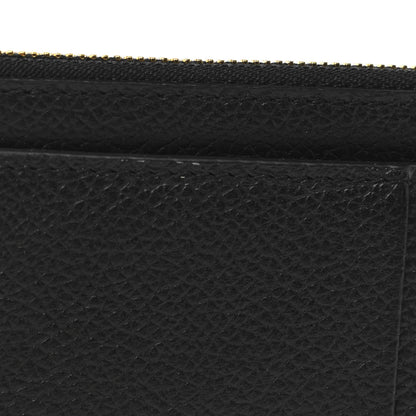 Balenciaga Grained Calfskin Logo Large Cash Long Coin Card Holder Black White 7 of 8