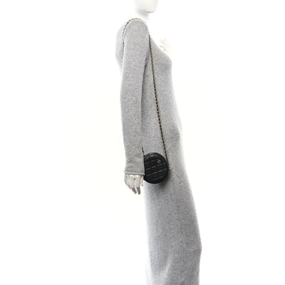 Chanel Caviar Quilted Round Clutch With Chain Black 2 of 10