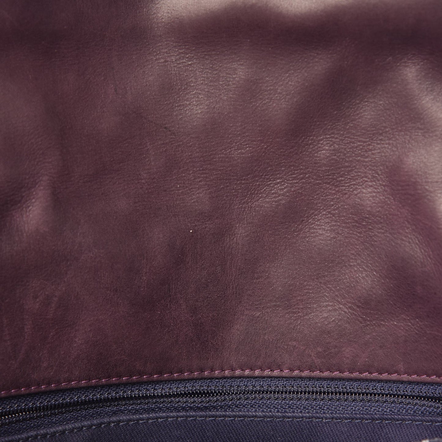 Iridescent Calfskin Quilted Large New Bubble Flap Plum