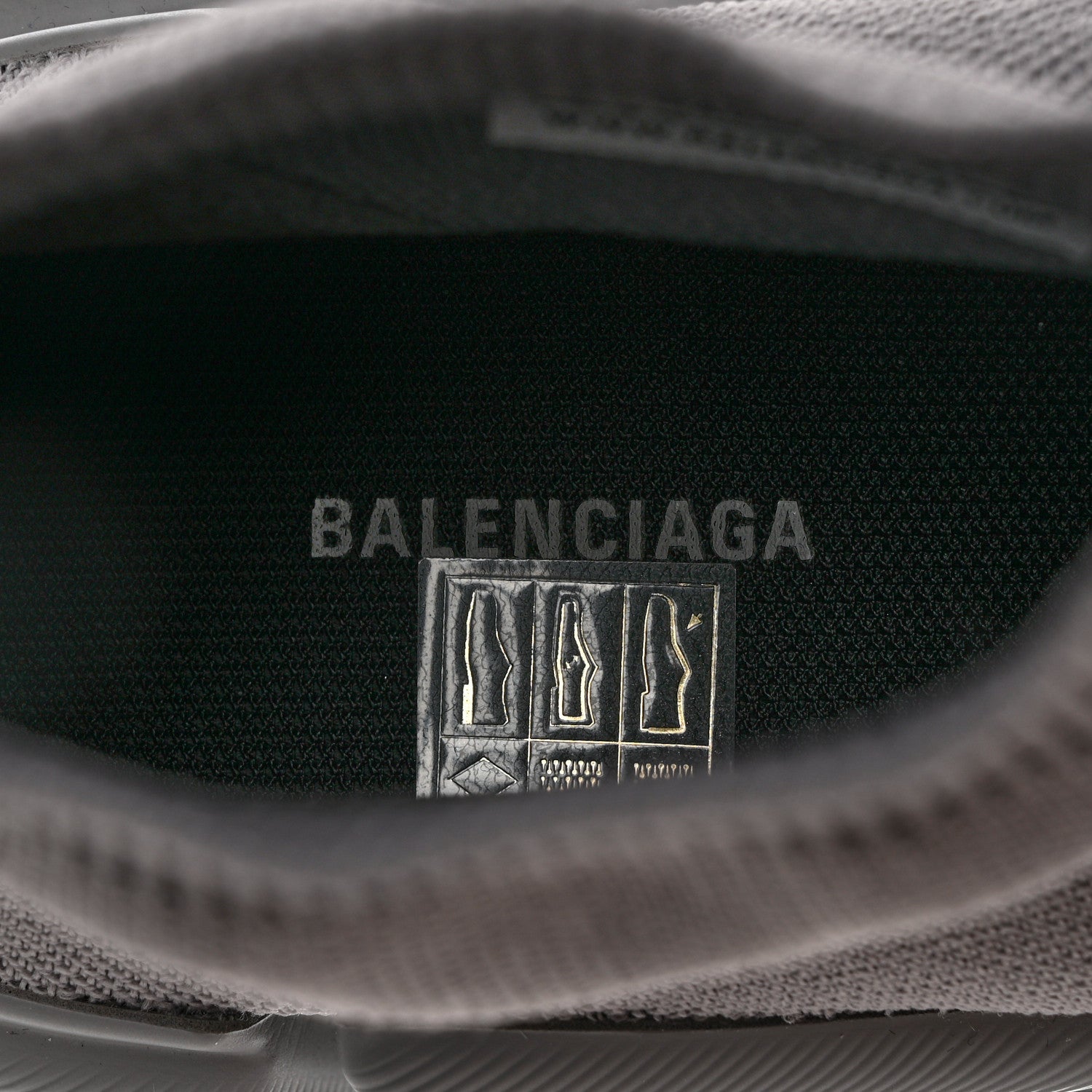 Balenciaga Technical 3D Recycled Knit Womens Speed 2.0 Sneakers 38 Monocolor Grey 7 of 8