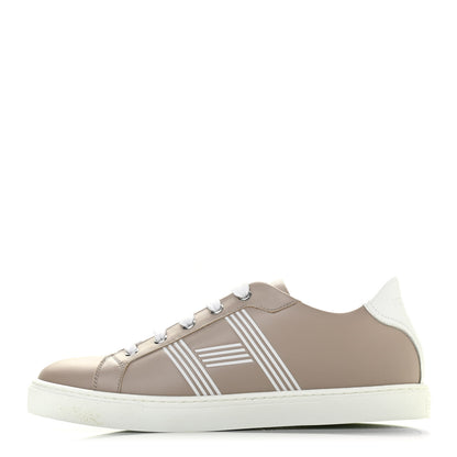 Hermes Calfskin Avantage Sneakers 38 Beige Rose 1 of 10