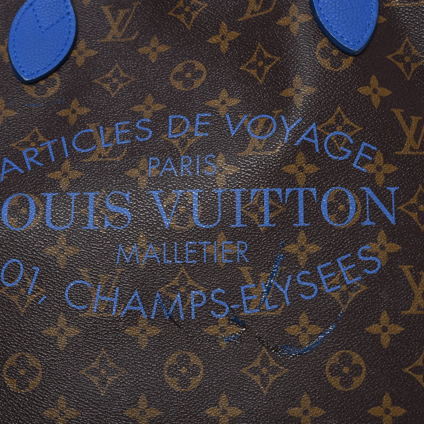 Monogram Articles de Voyage Ikat Neverfull MM Grand Blue