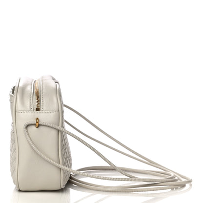 Saint Laurent Lambskin Quilted Victoire Camera Bag Blanc Vintage 10 of 11