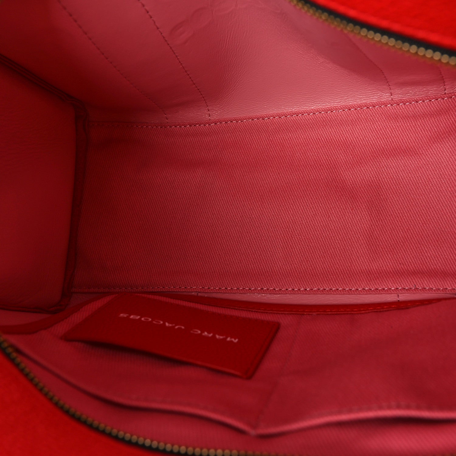 Marc Jacobs Grained Calfskin Medium The Tote Bag True Red 5 of 11