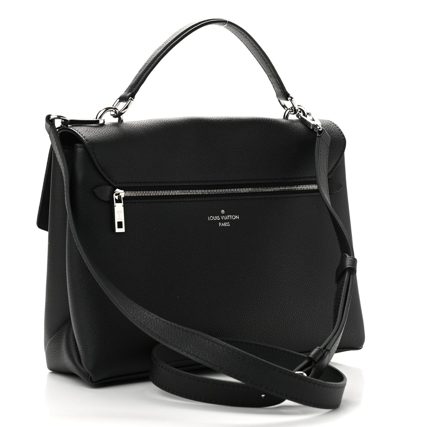 Soft Calfskin My Lockme Top Handle Black