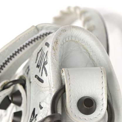 Balenciaga Agneau Graffiti All Over Classic Hardware Mini City White Multicolor 13 of 20