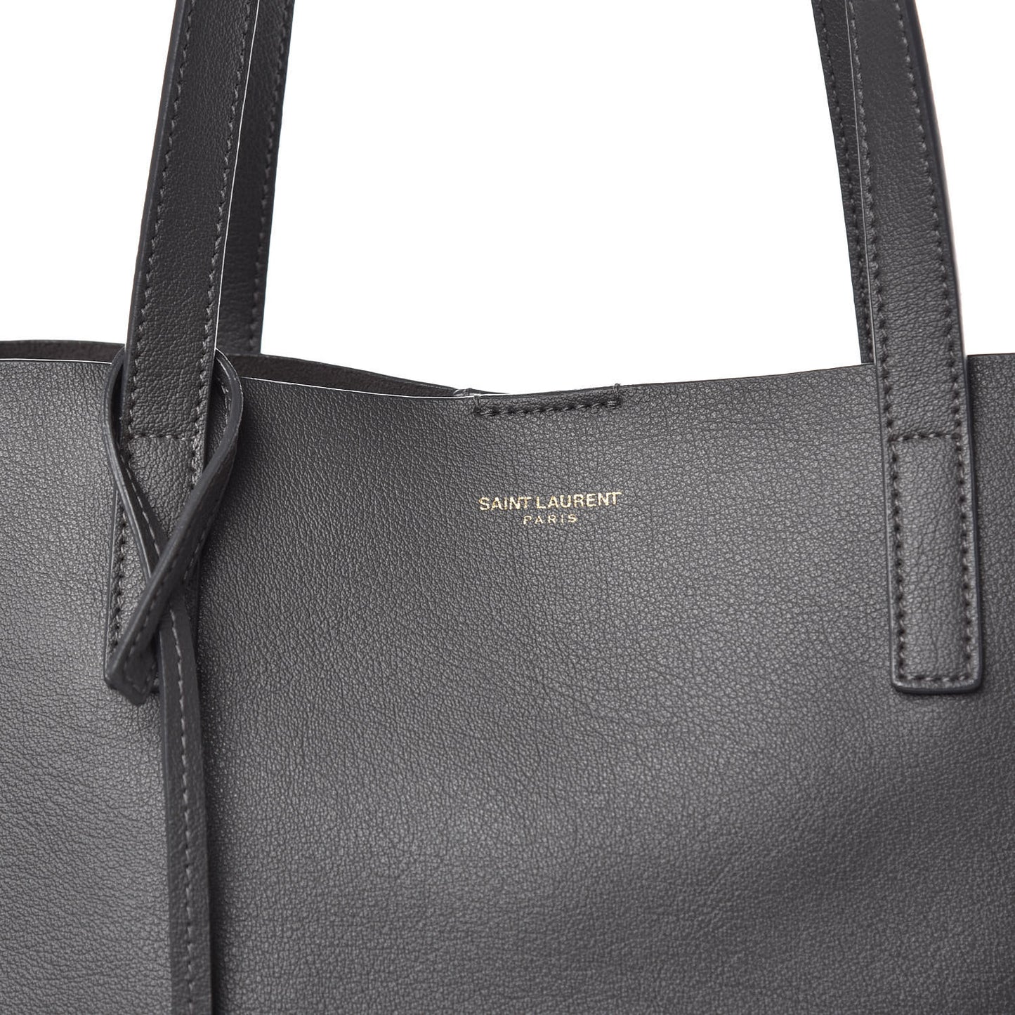 Calfskin Large Shopping Tote Dark Grey