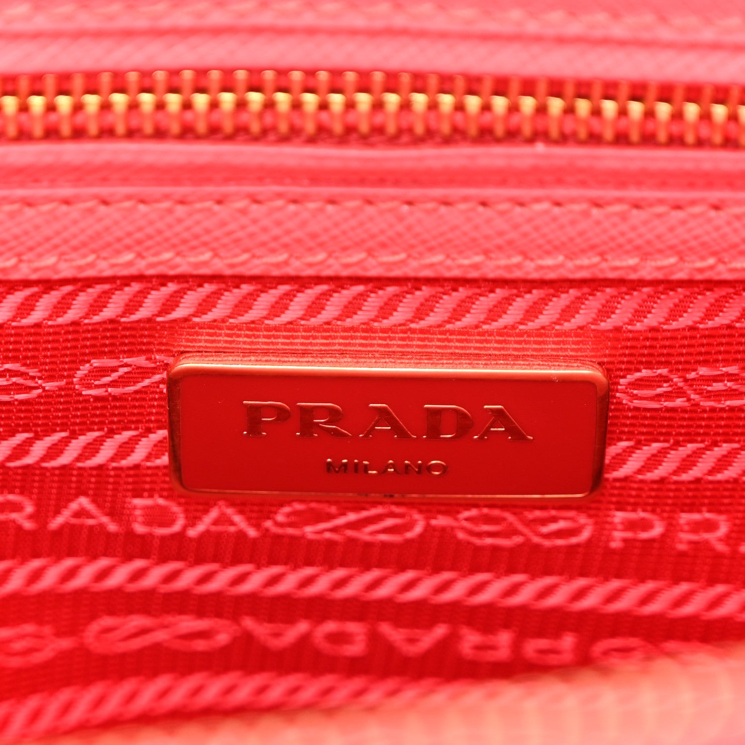 Prada Saffiano Small Galleria Double Zip Tote Peonia 6 of 11