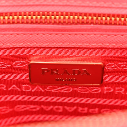 Prada Saffiano Small Galleria Double Zip Tote Peonia 6 of 11