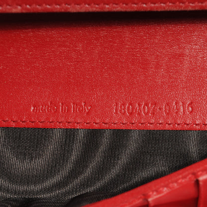 Saint Laurent Patent Leather Belle de Jour Zippy Wallet Red 8 of 9