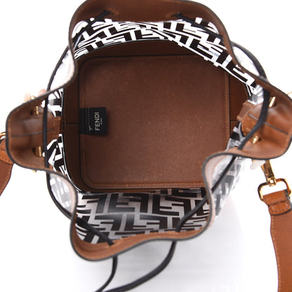 Fendi TPU FF Vitello Aura F is Fendi Grande Mon Tresor Bucket Bag Black Cuoio 5 of 10