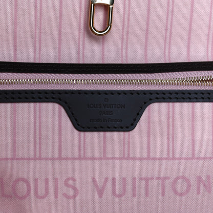 Louis Vuitton Damier Ebene Neo Neverfull MM Rose Ballerine 6 of 13