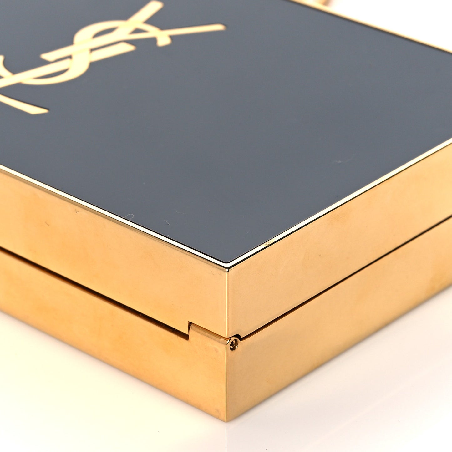 Plexiglass Monogram Minaudiere Tuxedo Box Clutch Black