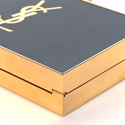 Saint Laurent Plexiglass Monogram Minaudiere Tuxedo Box Clutch Black 9 of 9