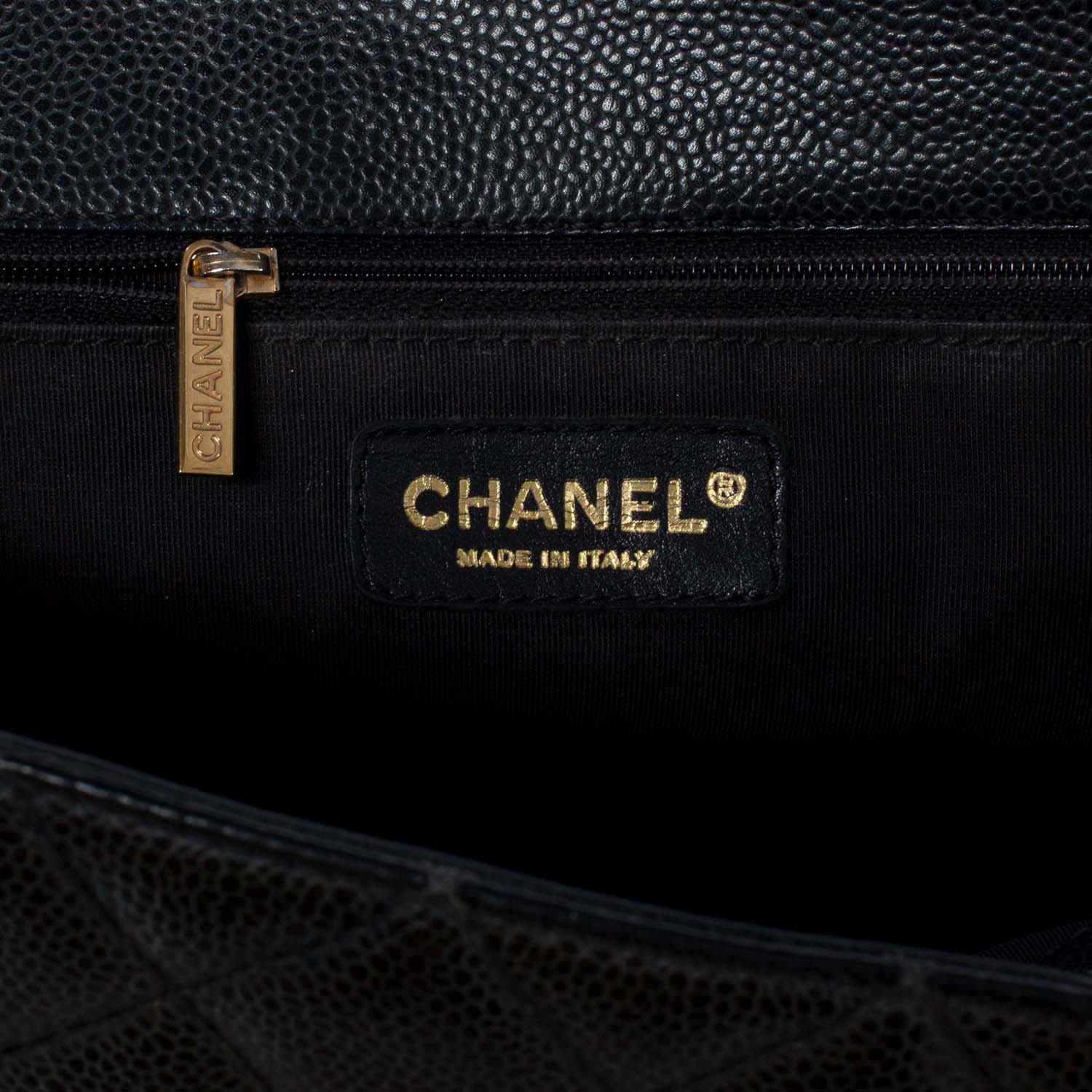 Chanel Caviar Grand Shopping Tote GST Black 7 of 9