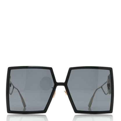 Christian Dior Acetate Square 30 Montaigne Sunglasses Black Gold 2 of 8