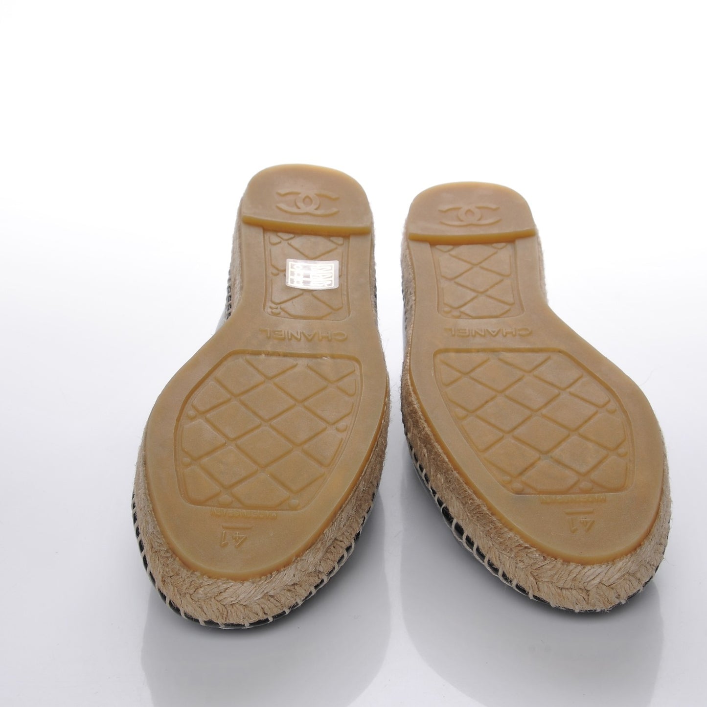 Lambskin CC Espadrilles 41 Black