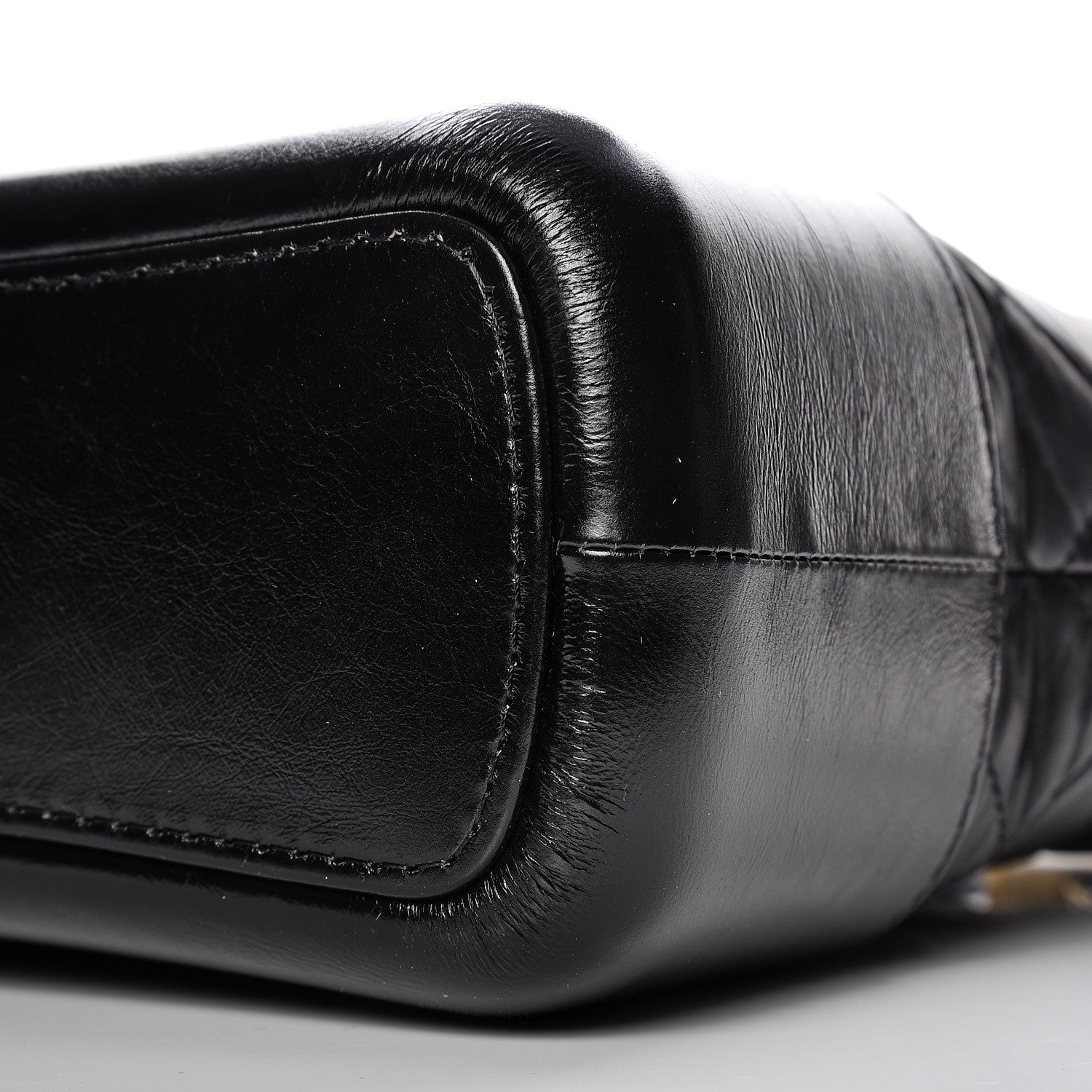 Chanel Aged Calfskin Quilted Medium Gabrielle Hobo Black 9 of 9