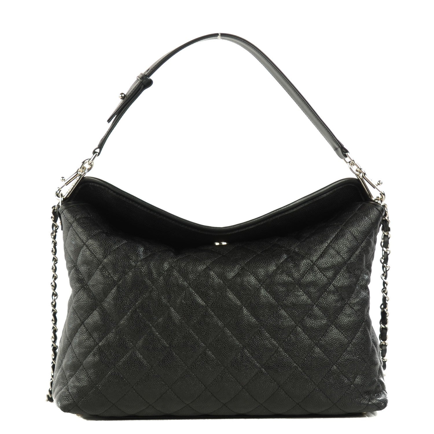 Chanel Caviar Quilted French Riviera Hobo Black 1 of 8