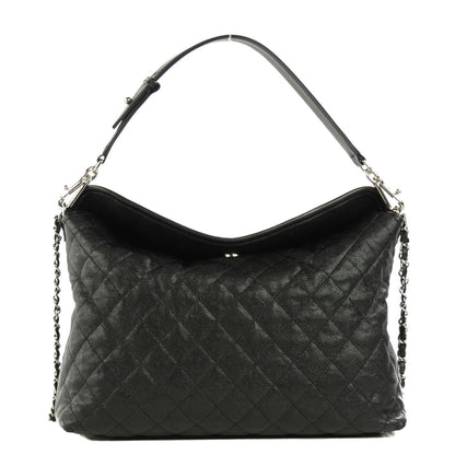 Chanel Caviar Quilted French Riviera Hobo Black 1 of 8