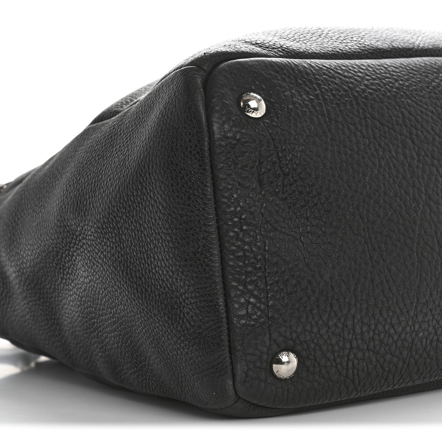 Prada Vitello Daino Shopping Tote Black 10 of 17