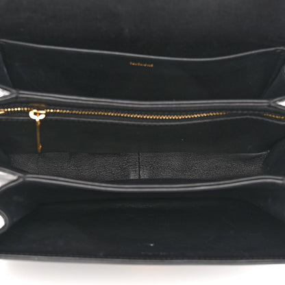 Celine Shiny Calfskin Medium Triomphe Black 5 of 9