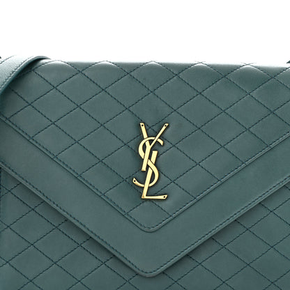 Saint Laurent Lambskin Quilted Mini Gaby Satchel Sea Turquoise 9 of 16