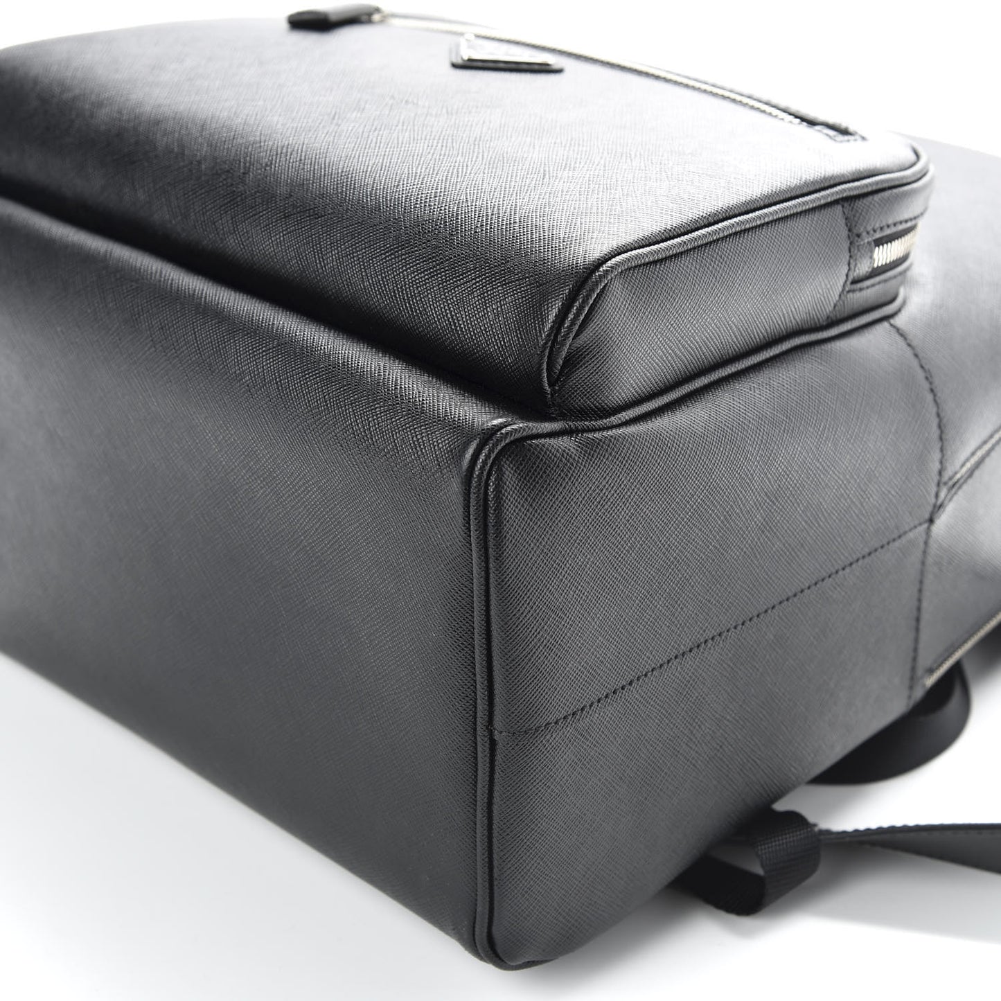 Saffiano Travel Backpack Black