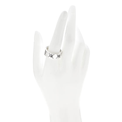 Gucci Sterling Silver GucciGhost Hamlet Skull Ring 63 10.5 2 of 6