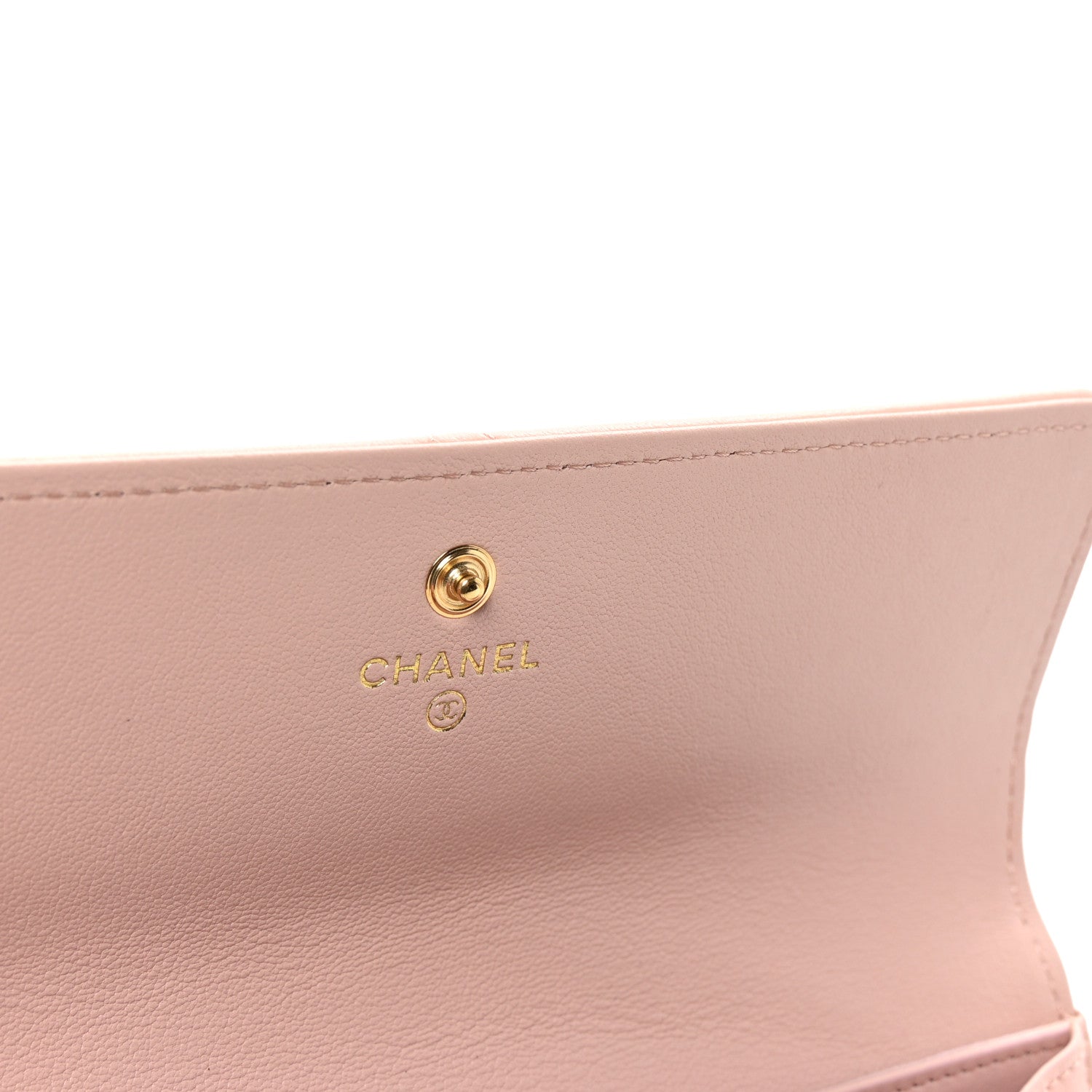 Chanel Lambskin Quilted Chanel 19 Flap Wallet Light Pink 6 of 9