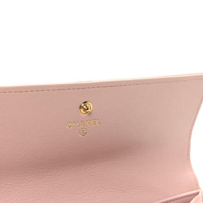 Chanel Lambskin Quilted Chanel 19 Flap Wallet Light Pink 6 of 9