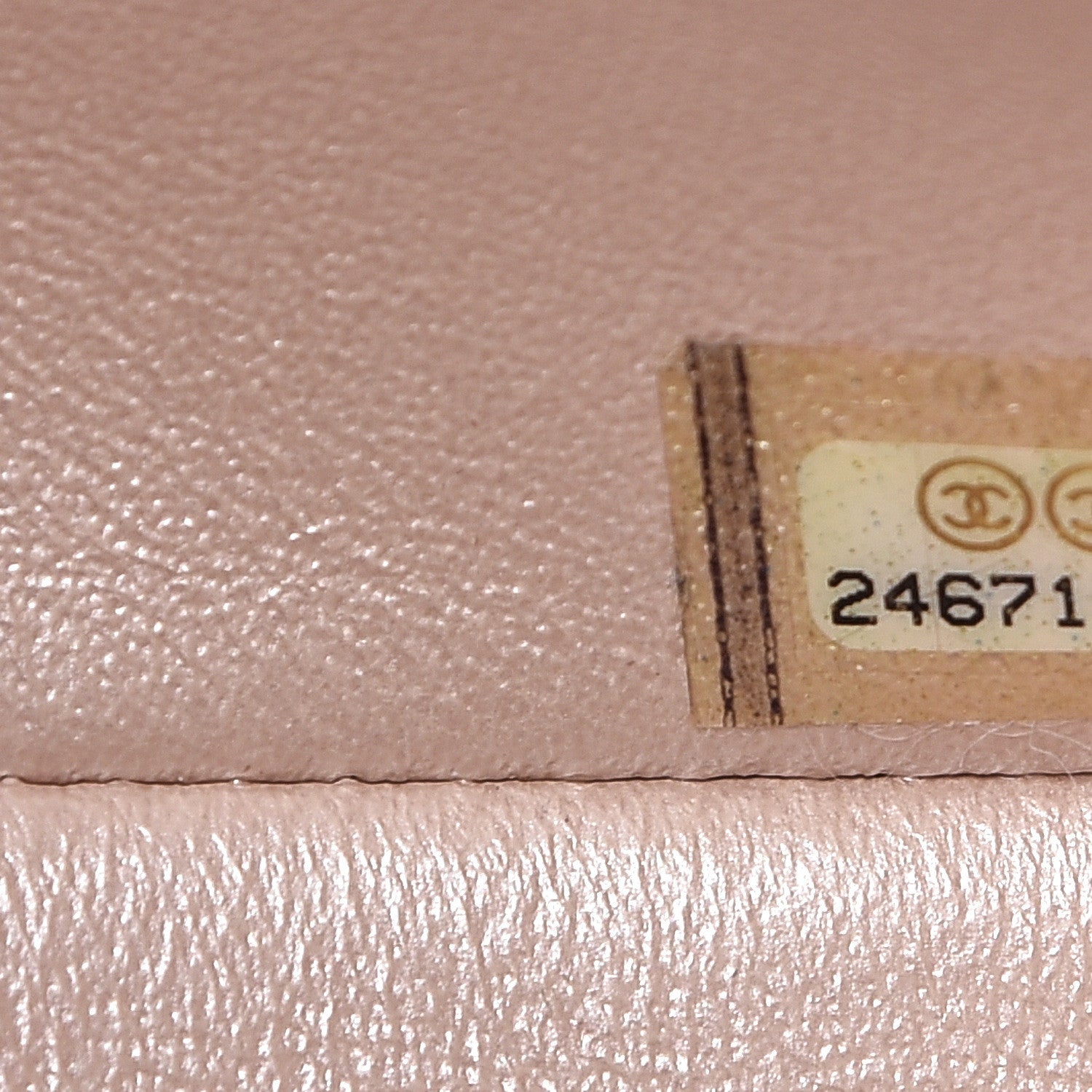 Chanel Iridescent Caviar Chevron Quilted Mini Rectangular Flap Light Gold 7 of 13