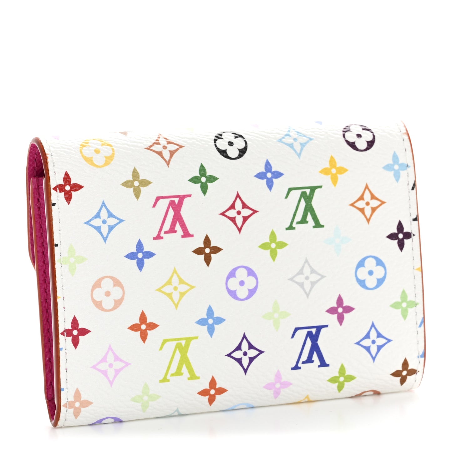 LV X TM Monogram Multicolor Rosalie Coin Purse White Kawaii Pink