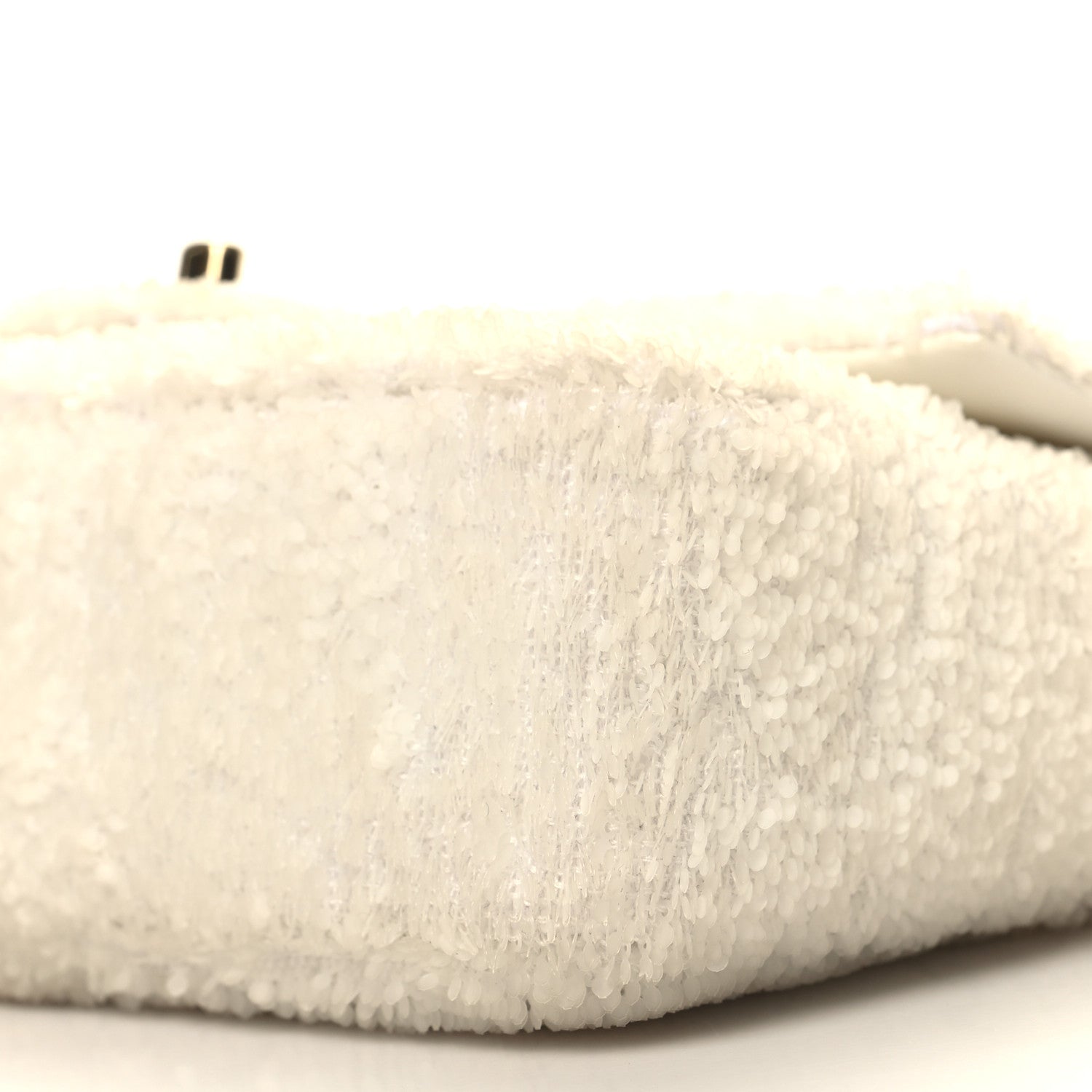 Chanel Sequin Mini Rectangular Flap White 10 of 11