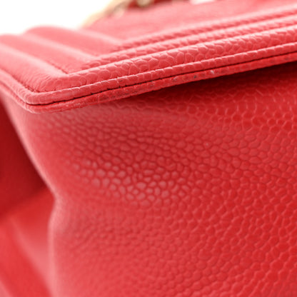 Chanel Caviar Quilted Medium Boy Flap Dark Pink 11 of 12