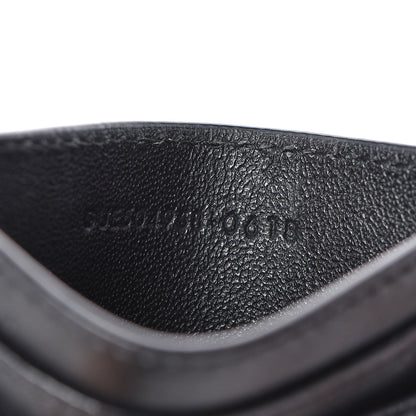 Saint Laurent Calfskin Y Quilted Monogram LouLou Credit Card Case Black 7 of 8