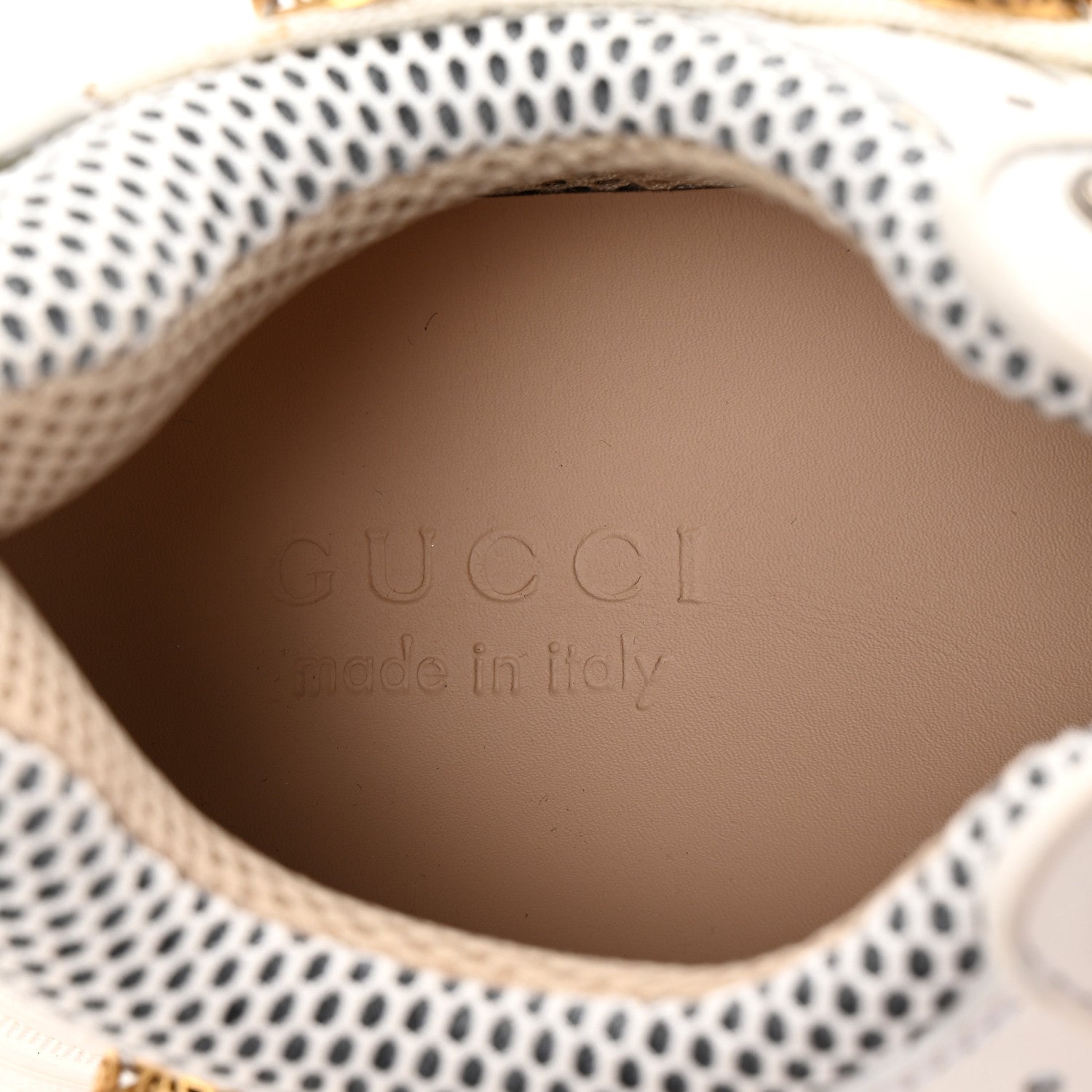 Gucci X SEGA Mesh Calfskin Suede Removable Crystals Mens Flashtrek Sneakers 9 Great White 8 of 9