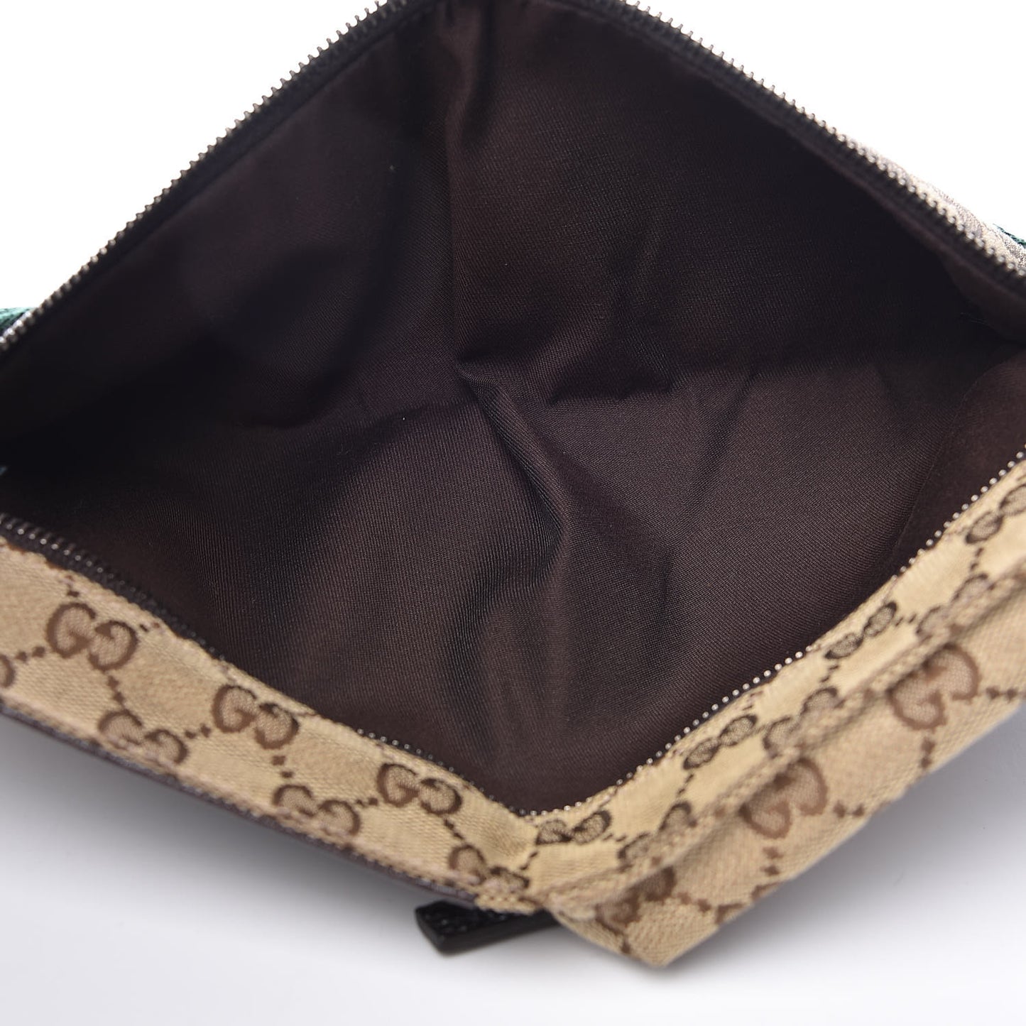 Monogram Web Belt Bag Dark Brown