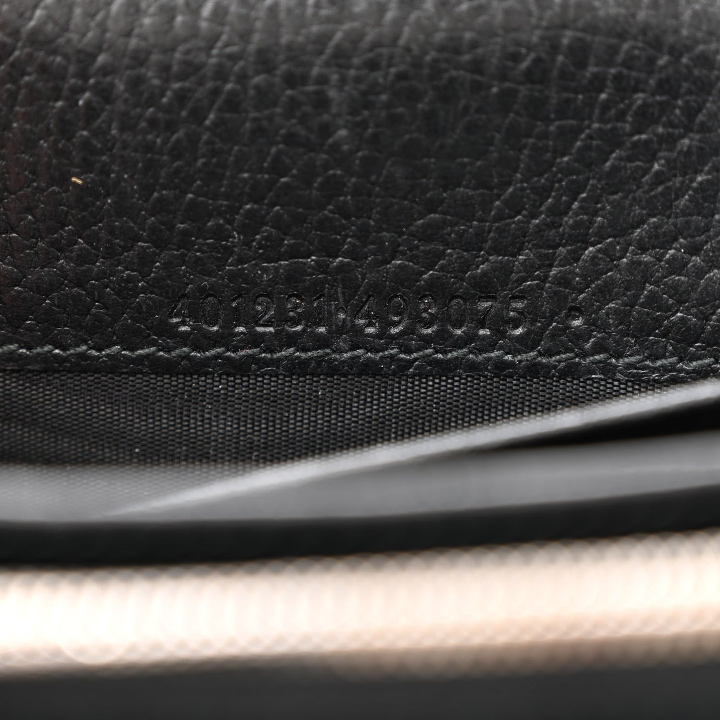 Calfskin Mini Dionysus Chain Wallet Black