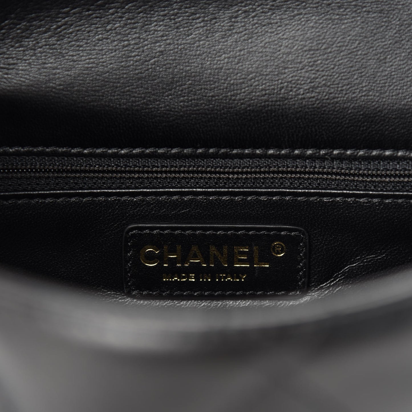 Lambskin Quilted Easy Carry Flap Black