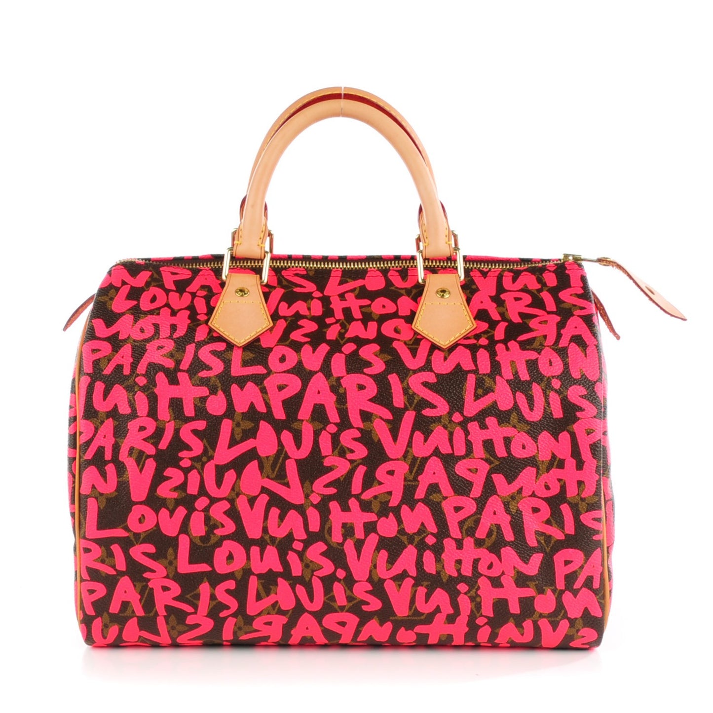 Monogram Graffiti Speedy 30 Fuchsia