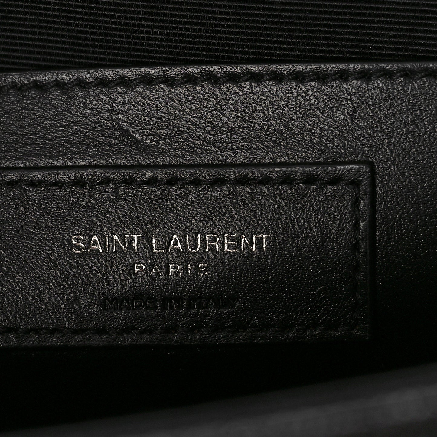 Grain De Poudre Textured Mixed Matelasse Triquilt Medium Monogram Monochrome Satchel Black