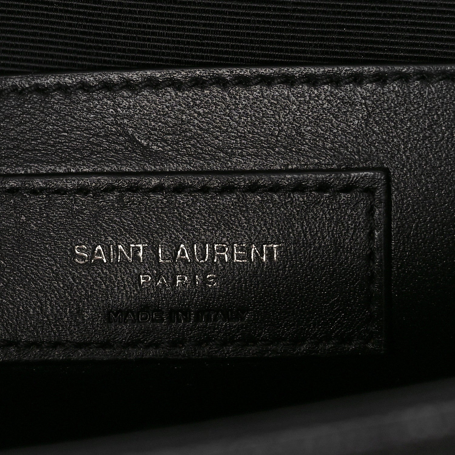 Saint Laurent Grain De Poudre Textured Mixed Matelasse Triquilt Medium Monogram Monochrome Satchel Black 6 of 8