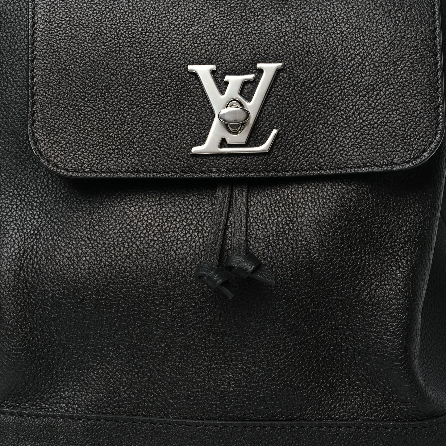 Calfskin Lockme Backpack Black