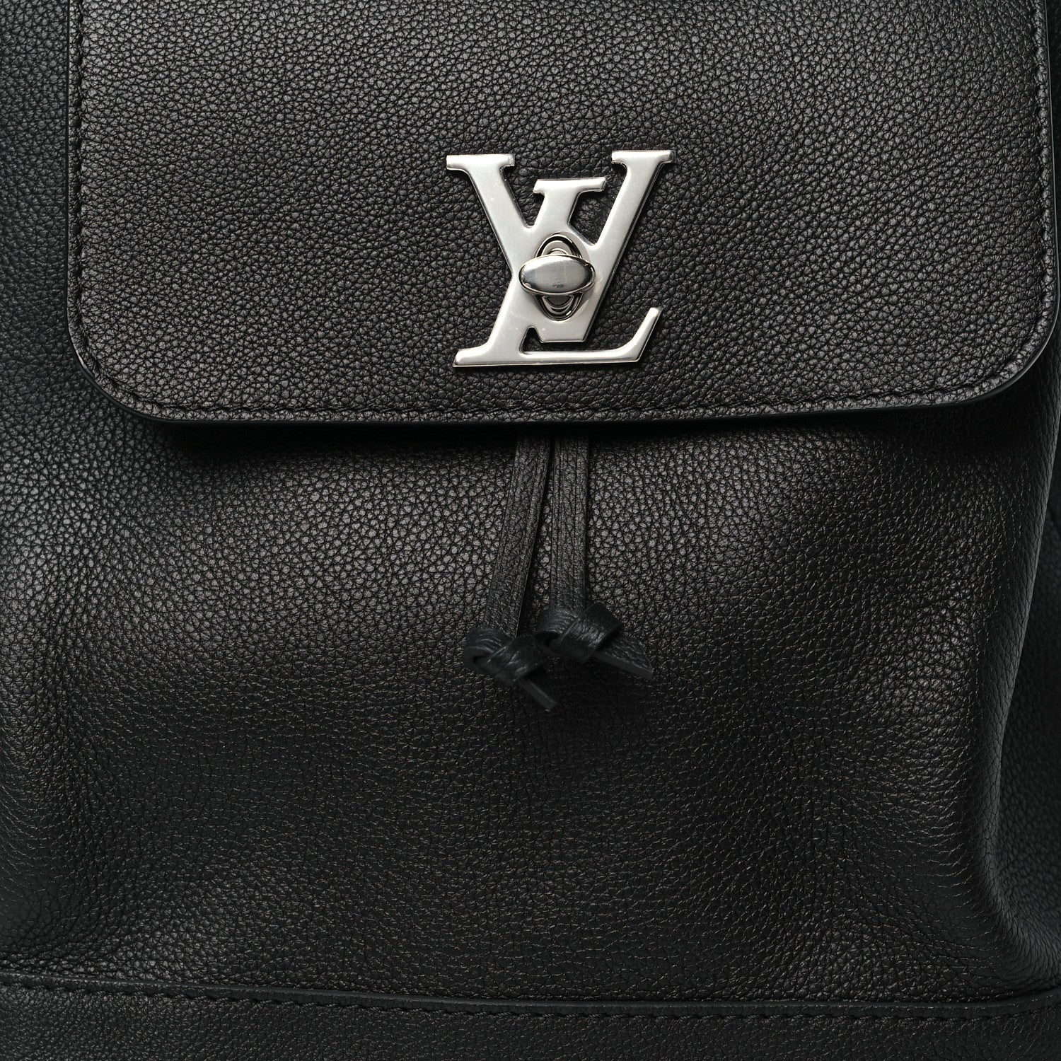 Louis Vuitton Calfskin Lockme Backpack Black 7 of 9
