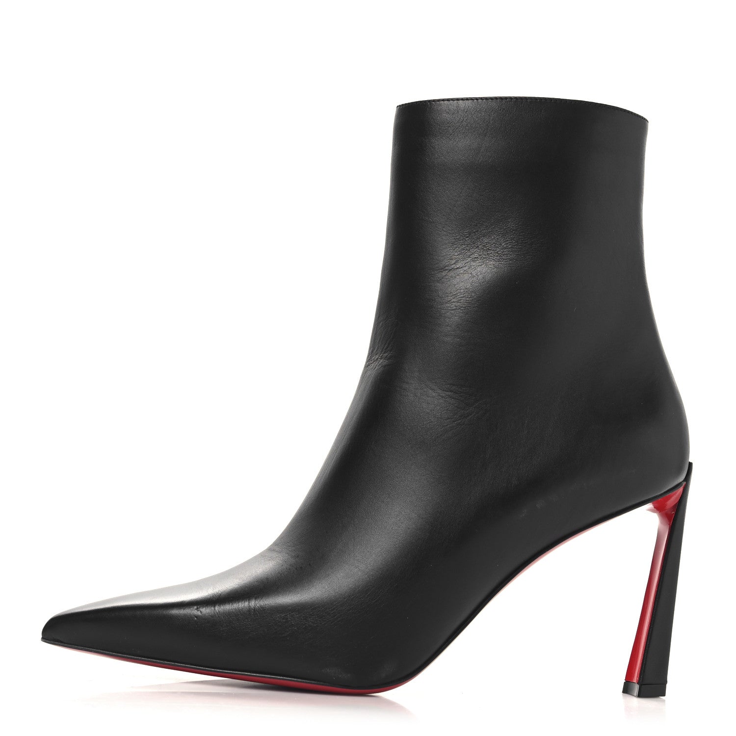 Christian Louboutin Calfskin Condora Booty 85 Ankle Boots 39.5 Black 1 of 9