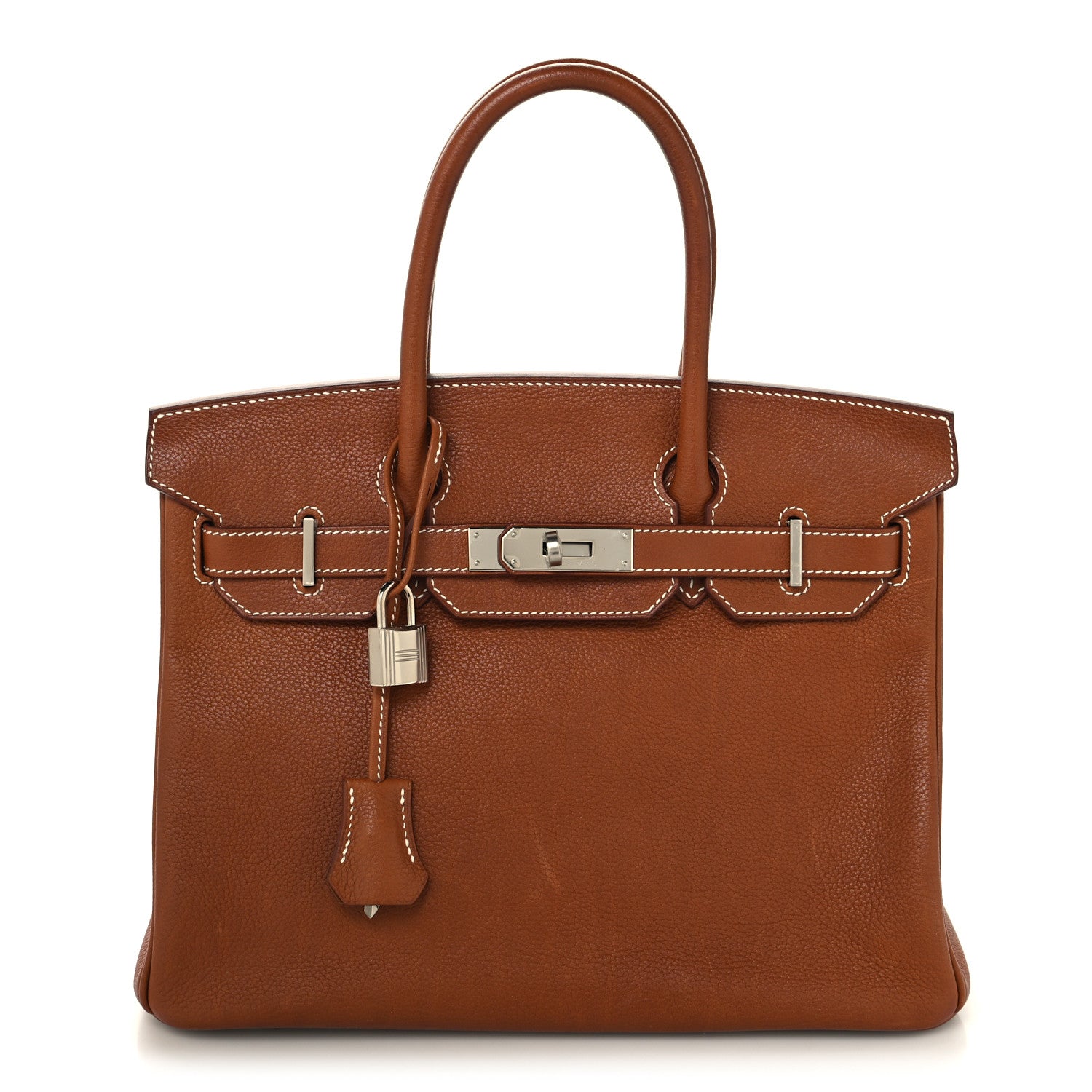 Hermes Natural Barenia Faubourg Birkin 30 Fauve 1 of 16