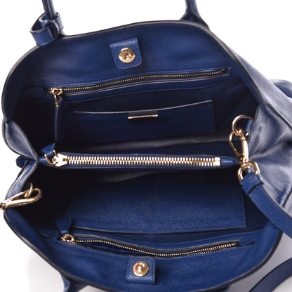 Prada Saffiano Cuir Open Promenade Tote Bluette 6 of 15