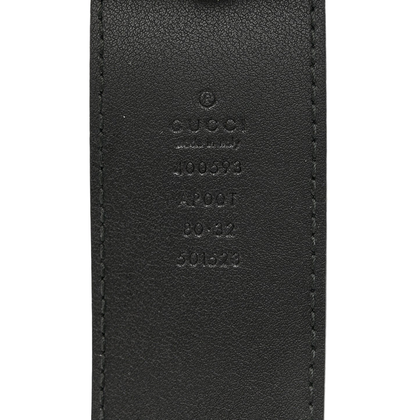 Calfskin Double G 40mm Belt 80 32 Black