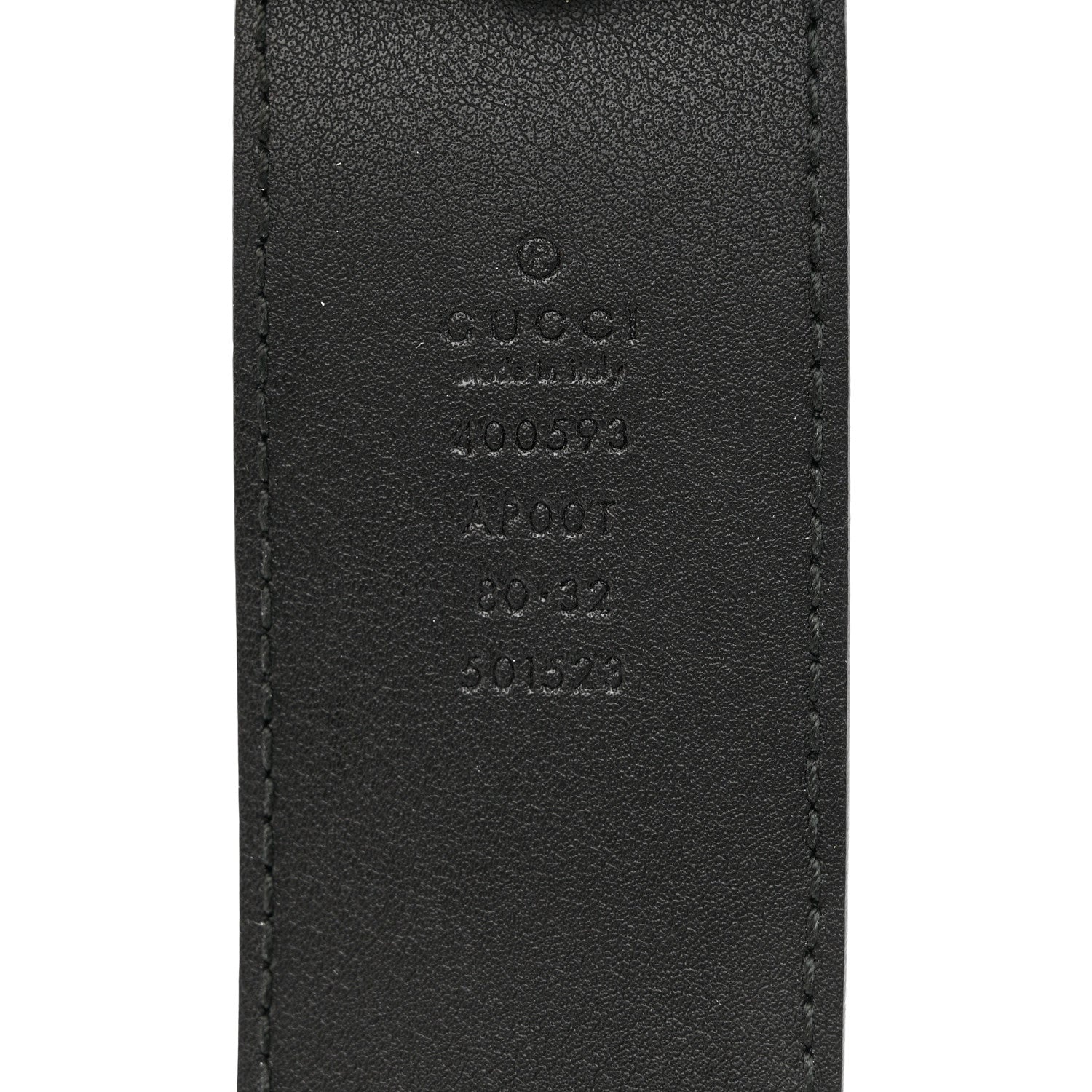 Gucci Calfskin Double G 40mm Belt 80 32 Black 4 of 6